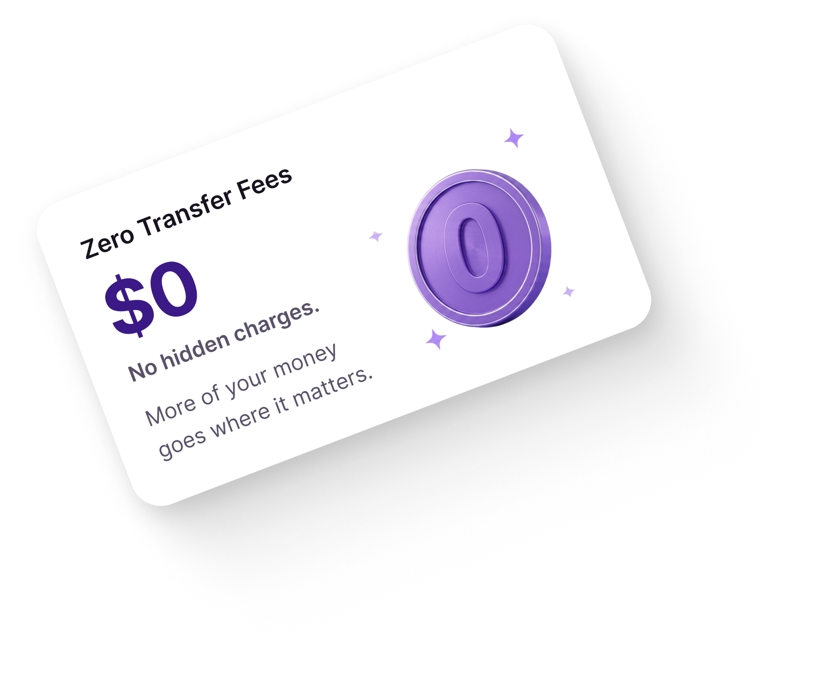 Zero transfer fees